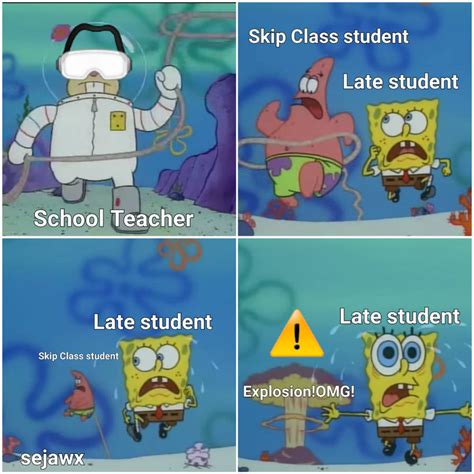 School Teacher Sandy chasing Spongebob Memes by sejawx on DeviantArt