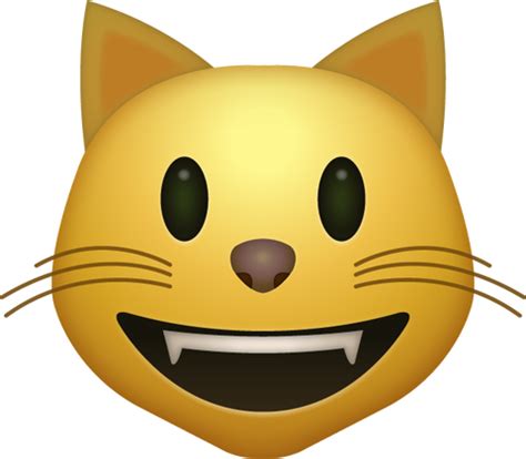 Smiling Cat Emoji [Free Download IOS Emojis] | Emoji Island