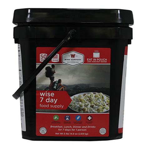 Wise Company 7 Day Emergency Food Supply Storage Bucket – 50 Servings ...