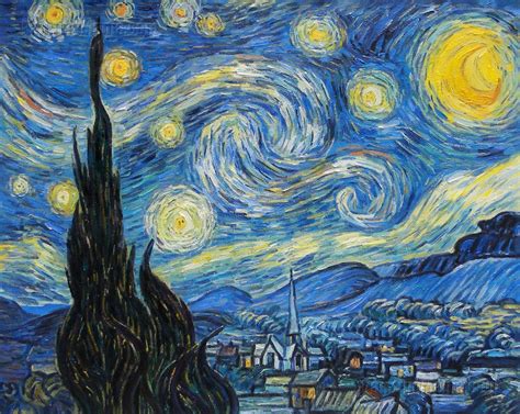 New painting of mine – based on Van Gogh “Starry Night”