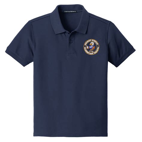 Aragon Avenue Elementary Polo Shirt Navy – Los Angeles World Embroidery