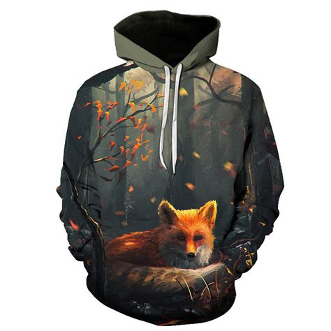 Fox Anime Hoodie High Quality Hoodie Hooded Gift New - Etsy