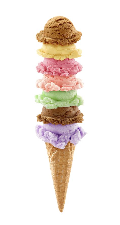 7-scoop ice cream cone - Hallsley