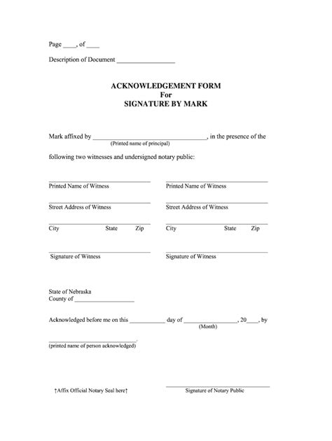 Printable notary forms - cfjoker