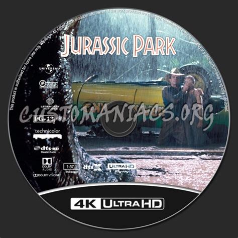 Jurassic Park 4K blu-ray label - DVD Covers & Labels by Customaniacs ...