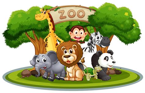 Zoo Animals Vector Art, Icons, and Graphics for Free Download