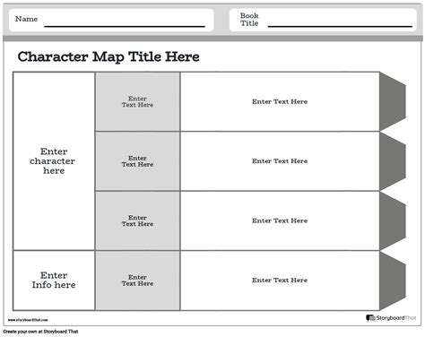 Character Map Worksheet Template at StoryboardThat