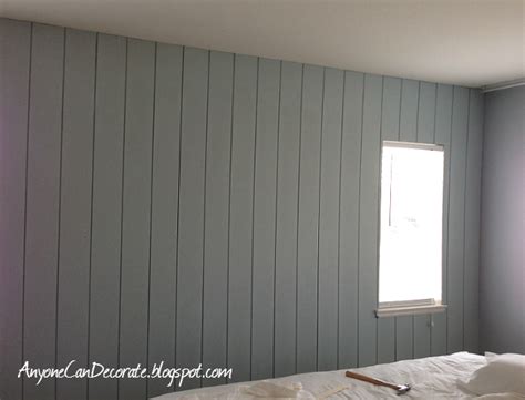 Anyone Can Decorate: DIY'd Wood Panel Wall - Master Makeover Progress ...