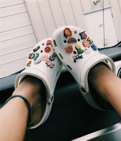 Vsco girl crocs | Crocs fashion, White crocs, Crocs shoes