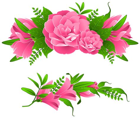 Flowers Borders Free Png Image Transparent HQ PNG Download | FreePNGimg