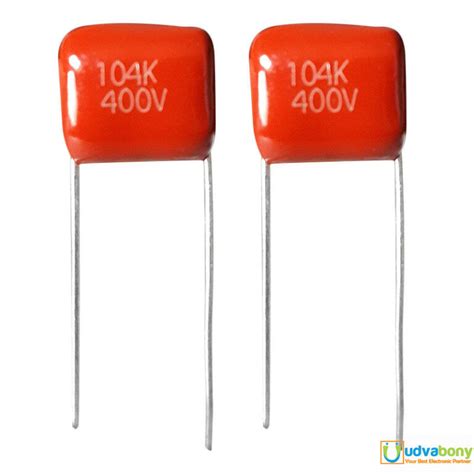 Metallized 0.1K 104 400V Polypropylene Capacitor Mylar 100nF Polyester ...