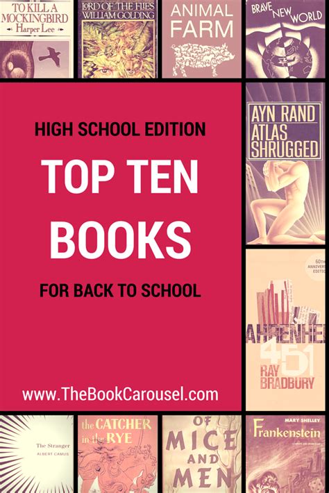 Top 10 Books to Read for Back to School: High School Edition — the book ...