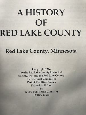 Red Lake County History