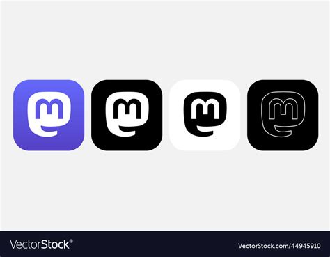 App icon mastodon Royalty Free Vector Image - VectorStock