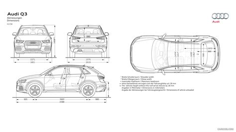 Audi Q3 | 2015MY | Dimensions