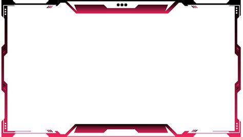 Futuristic gaming overlay PNG with creative shapes. Live streaming ...