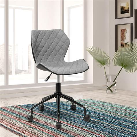 Armless Office Chair Ergonomic Small Desk Chair Armless Adjustable ...