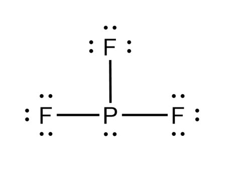 The Lewis structure of phosphorus trifluoride shows that the | Quizlet