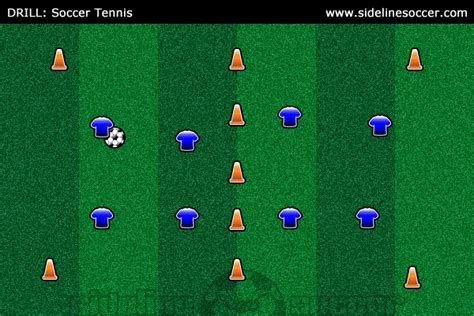 Soccer Tennis Soccer Drill | Sideline Soccer