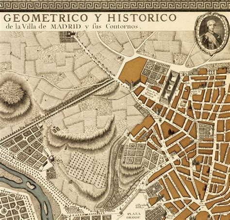 Old Map of Madrid 1761 Spain Vintage Map Wall Map Print - VINTAGE MAPS ...