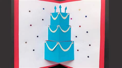 DIY Pop Up Cake Card - Easy Birthday Card Tutorial - YouTube