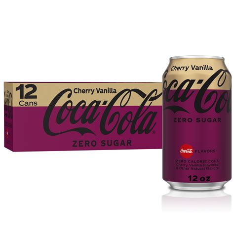 Buy Coca-Cola Zero Sugar Cherry Vanilla, 12 Fl Oz Cans, 12 Pack Online ...