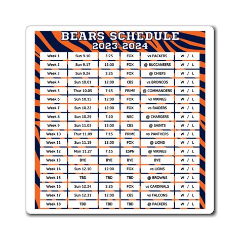 Chicago Bears Schedule For 2024 - vanya adaline