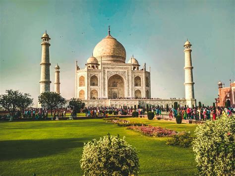 Free stock photo of blue sky, garden, taj mahal