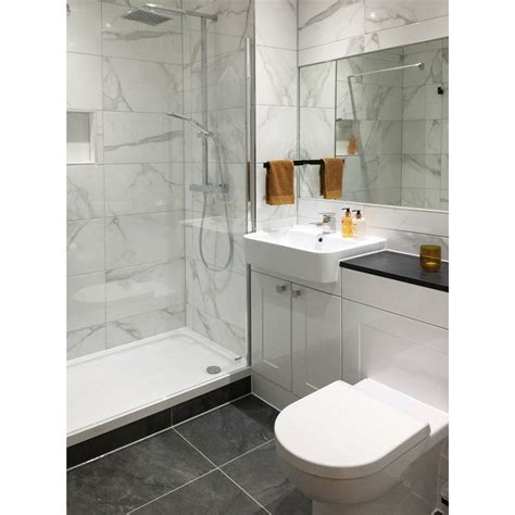 Place White Marble Effect Wall Tiles - Tiles from Tile Mountain