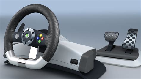 3D model TKs Microsoft XBox 360 Racing Wheel VR / AR / low-poly | CGTrader