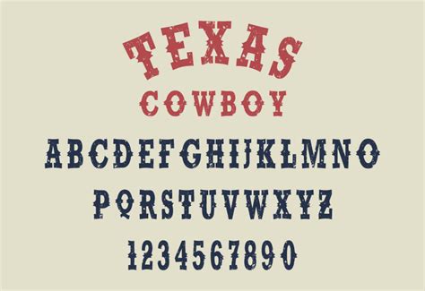 Font Texas Cowboy: download and install on the WEB site