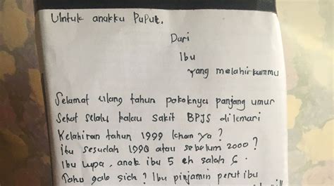 Viral Ucapan Ultah Kocak dari Ibu untuk Anaknya, Bikin Warganet Ngakak