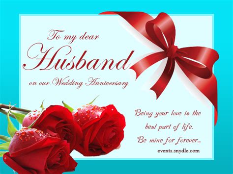 Wedding Anniversary Cards for Husband - Festival Around the World