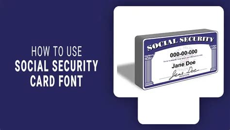 How To Use Social Security Card Font - Expert Guide