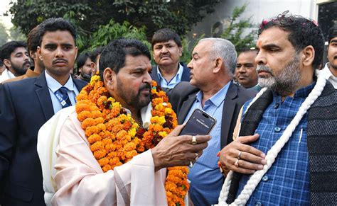 Sanjay Singh, Brij Bhushan Sharan Singh, WFI Elections: BJP MP's ...