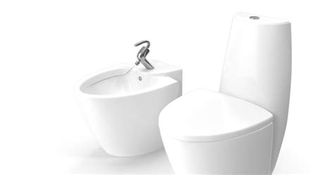 One Piece Wc Toilet And Bidet White by PixelSquid360 on Envato Elements