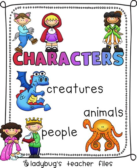 characters in a story - Clip Art Library