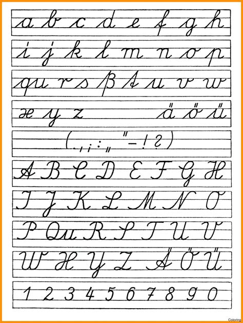 Cursive Alphabet Sheet Printable – AlphabetWorksheetsFree.com