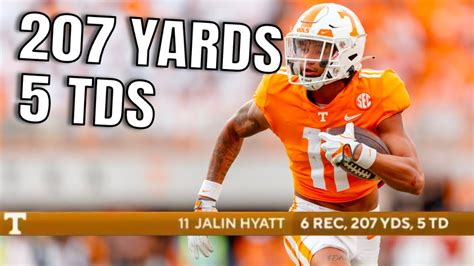 Tennessee WR Jalin Hyatt LEGENDARY Highlights vs Alabama | 2022 College ...