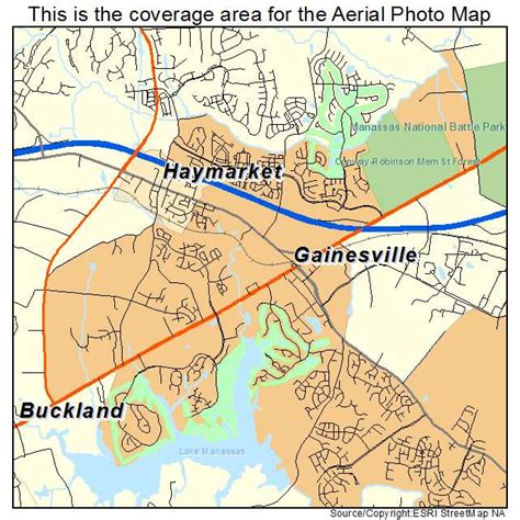 Aerial Photography Map of Gainesville, VA Virginia