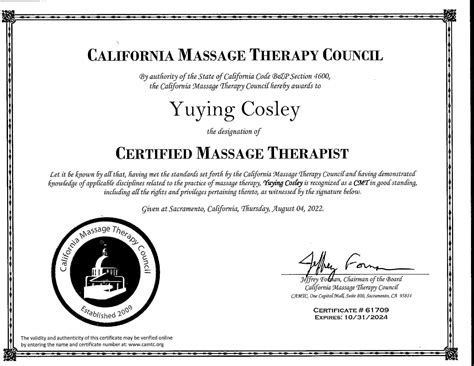 Certified Massage Therapist