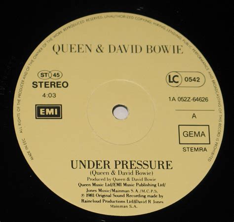 Under Pressure Queen Bowie