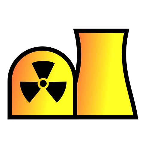 Clipart - Nuclear power plant map symbol