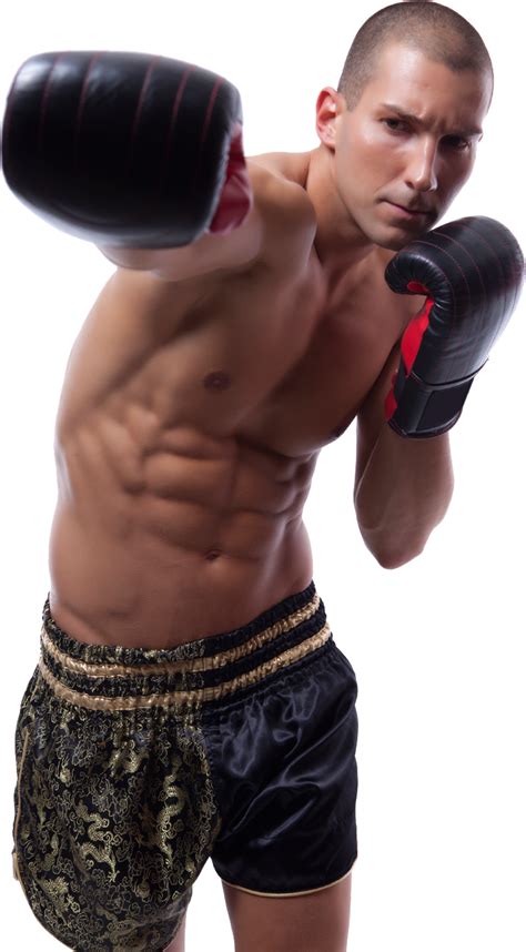 Man boxing PNG image