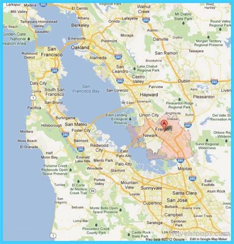 awesome Map of Fremont California | Fremont california, Fremont, State ...