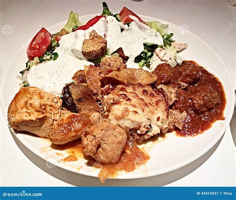 Thessaloniki food stock image. Image of salad, chicken - 44415031