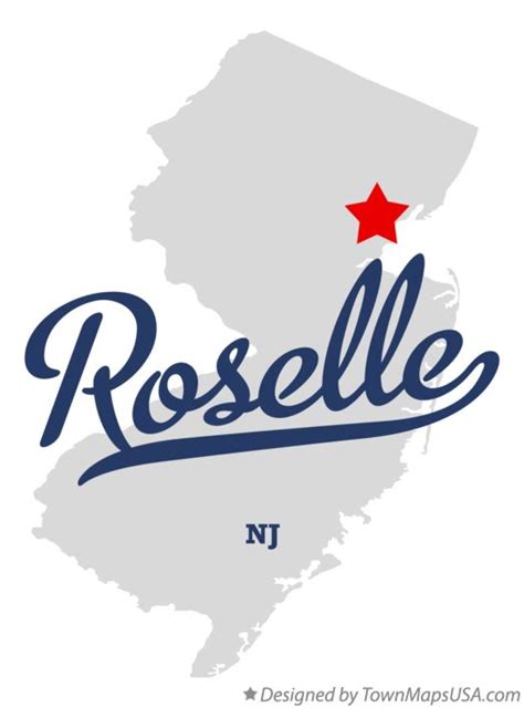 Map of Roselle, NJ, New Jersey