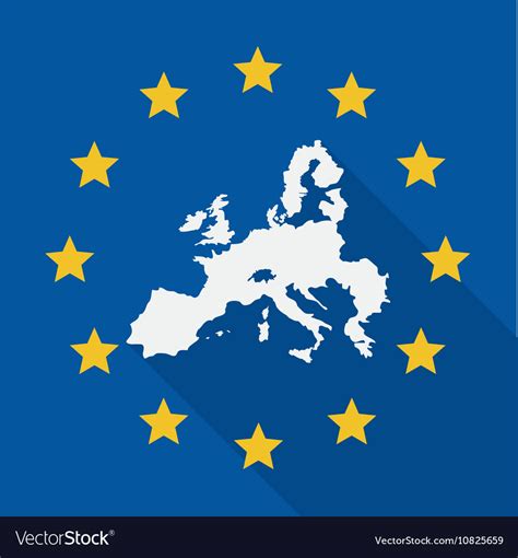 European union flag design Royalty Free Vector Image