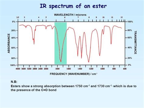 Ir Spectrum Table Ester | Brokeasshome.com