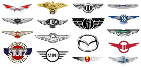 All car logo with wings | Car logo with wings, Car brands logos, Car logos